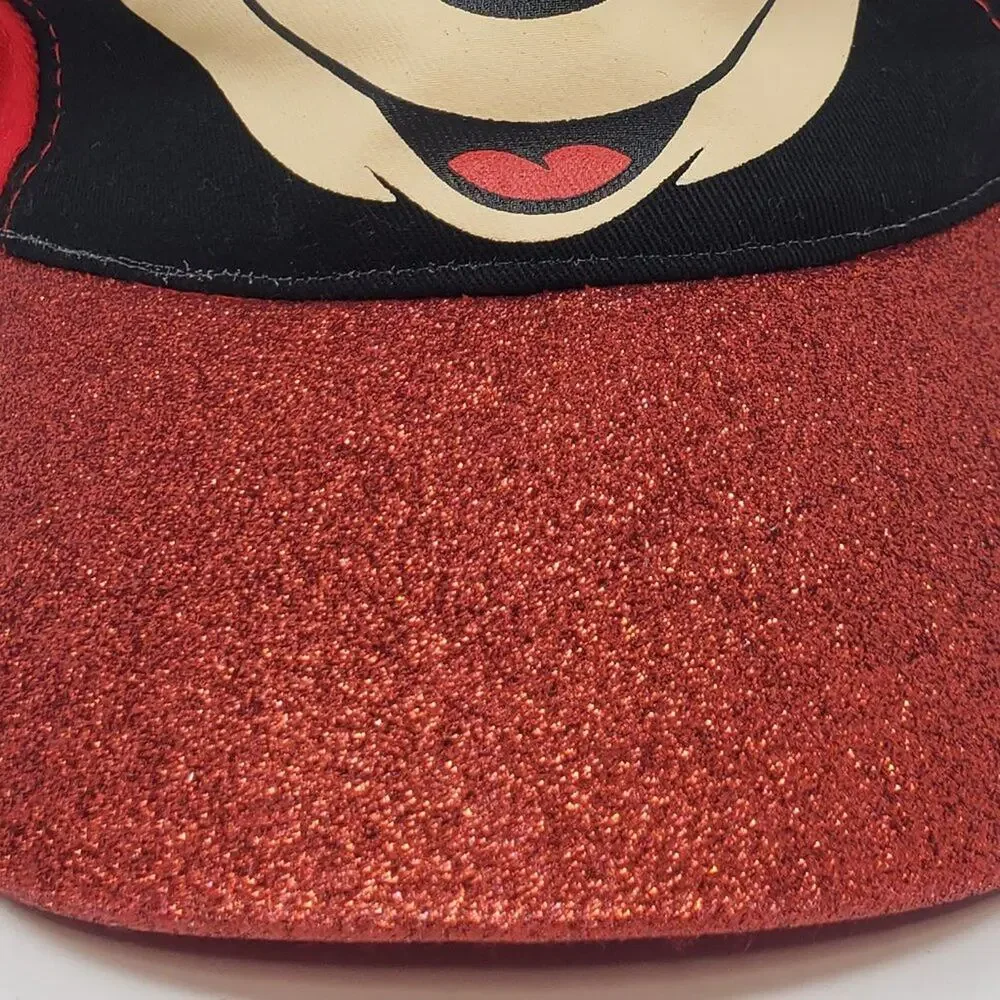 Disney Minnie Mouse Ears Red Dad Hat Adjustable